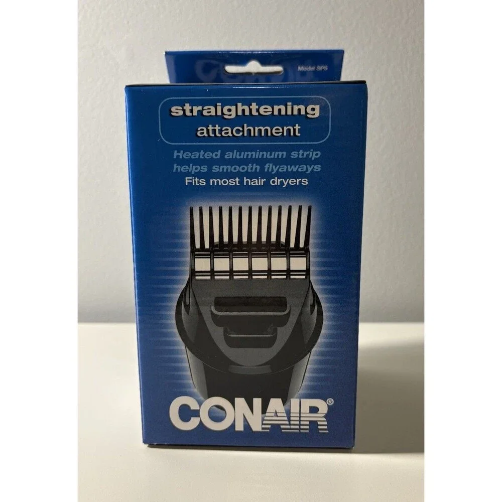 Conair Straightening Attachment Fits Most Hair Dryers Heated Aluminum Strip NEW!